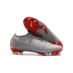 Nike Mercurial Vapor 12 Elite FG News Soccer Boots - Gray Red