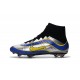Nike 2016 Mercurial Superfly Heritage FG Cleats Silver Blue