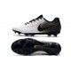 Nike Tiempo Legend 7 Elite FG Firm Ground New Boots - White Black