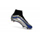 Nike 2016 Mercurial Superfly Heritage FG Cleats Silver Blue