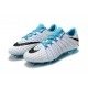 Nike Hypervenom Phantom III FG Soccer Cleats - White Blue