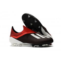 adidas X 18+ FG Mens Football Boots - Black White Red