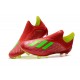 adidas X 18+ FG Mens Football Boots - Red Green