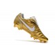 Nike Tiempo Legend 7 R10 Elite FG Firm Ground New Boots - Gold White
