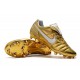 Nike Tiempo Legend 7 R10 Elite FG Firm Ground New Boots - Gold White