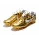 Nike Tiempo Legend 7 R10 Elite FG Firm Ground New Boots - Gold White
