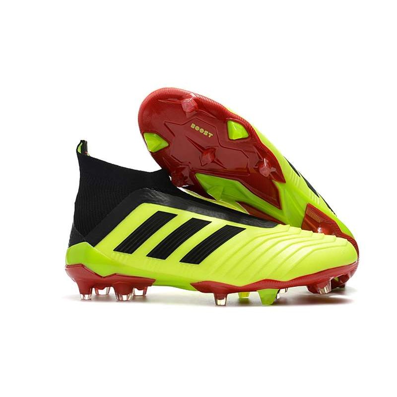 Adidas Predator 18 Fg Mens Soccer Boots Yellow Black Red