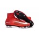 New 2016 Nike Mercurial Superfly V FG Speed Soccer Cleats Red White