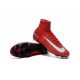 New 2016 Nike Mercurial Superfly V FG Speed Soccer Cleats Red White