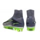 New 2016 Nike Mercurial Superfly V FG Speed Soccer Cleats Grey Black Green