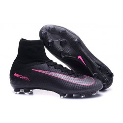 New 2016 Nike Mercurial Superfly V FG Speed Soccer Cleats Black Pink Blast