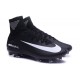 New 2016 Nike Mercurial Superfly V FG Speed Soccer Cleats Black White