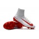 Nike C.Ronaldo Mercurial Superfly 4 FG Soccer Boot White Red