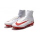 Nike C.Ronaldo Mercurial Superfly 4 FG Soccer Boot White Red