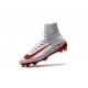 Nike C.Ronaldo Mercurial Superfly 4 FG Soccer Boot White Red