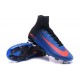 New 2016 Nike Mercurial Superfly V FG Speed Soccer Cleats Blue Red Black