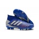 adidas New Predator 19.1 FG Mens Soccer Boots - Blue Silver