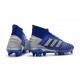 adidas New Predator 19.1 FG Mens Soccer Boots - Blue Silver