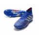 adidas New Predator 19.1 FG Mens Soccer Boots - Blue Silver