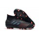 adidas New Predator 19.1 FG Mens Soccer Boots - Black Red