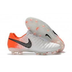 Nike Tiempo Legend 7 Elite FG Firm Ground New Boots - White Orange