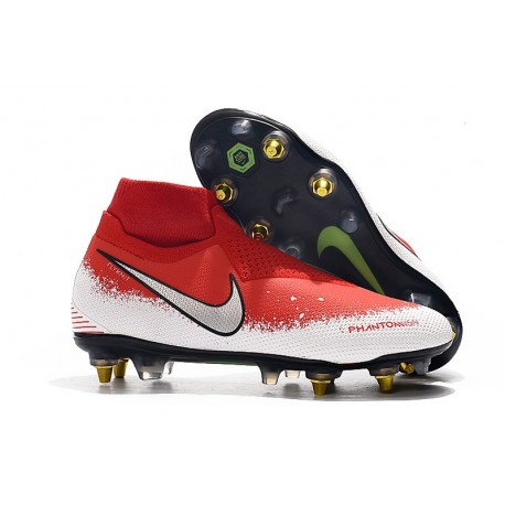 Nike Phantom Vision Elite DF SG-PRO Anti-Clog Red White