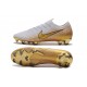Nike Mercurial Vapor XII Elite FG Firm Ground Cleats - White Gold