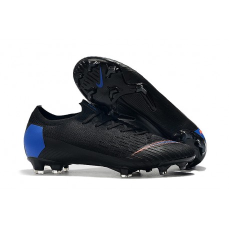 Nike Mercurial Vapor XII Elite FG Firm Ground Cleats - Black Blue