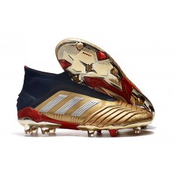 adidas Predator 19+ FG News Soccer Cleat Gold Silver