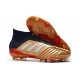 adidas New Predator 19.1 FG Mens Soccer Boots - Gold Red Silver