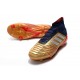 adidas New Predator 19.1 FG Mens Soccer Boots - Gold Red Silver