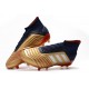 adidas New Predator 19.1 FG Mens Soccer Boots - Gold Red Silver