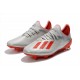 New Soccer Shoes adidas X 19.1 FG Metalic Silver Red