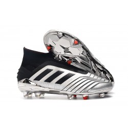 adidas Predator 19+ FG News Soccer Cleat Silver Black