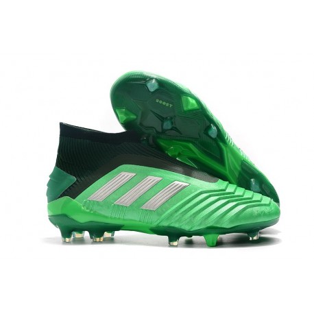 adidas Predator 19+ FG News Soccer Cleat Green Silver
