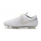Soccer Cleats Nike Tiempo Legend VIII FG - White Silver Grey