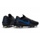 Soccer Cleats Nike Tiempo Legend VIII FG - Black Blue