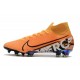 New Nike Mercurial Superfly 7 Elite FG Cleats - Orange Black White