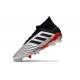 adidas New Predator 19.1 FG Mens Soccer Boots - Silver Black Red