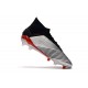 adidas New Predator 19.1 FG Mens Soccer Boots - Silver Black Red