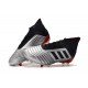 adidas New Predator 19.1 FG Mens Soccer Boots - Silver Black Red