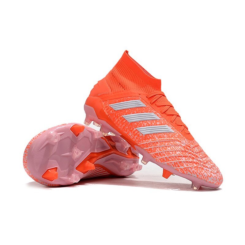 adidas New Predator 19.1 FG Mens Soccer Boots - Orange White