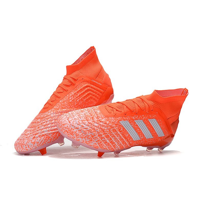 adidas New Predator 19.1 FG Mens Soccer Boots - Orange White