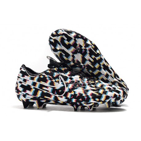 Soccer Cleats Nike Tiempo Legend VIII FG - Black White