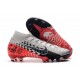 New Nike Mercurial Superfly 7 Elite FG Neymar Chrome/Black/Red