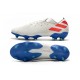 adidas Nemeziz 19.1 FG Firm Ground Cleats White Red Blue