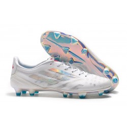New Soccer Shoes adidas X 99 19.1 FG White Bright Cyan Pink