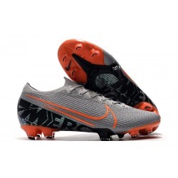 Nike Mercurial Vapor 13 Elite FG Soccer Shoes - Grey Black Orange
