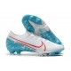 Nike Mercurial Vapor 13 Elite FG Soccer Shoes - White Blue