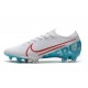 Nike Mercurial Vapor 13 Elite FG Soccer Shoes - White Blue